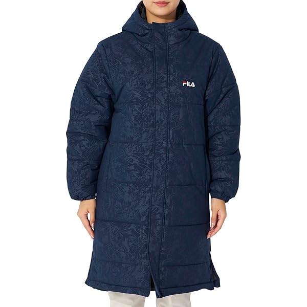 フィラ　FILA 新品未使用品　ロゴ総柄　グレー　ベンチコート　Lサイズ. Amazon | [フィラ] ロングダウンコート ベンチコート fh7938